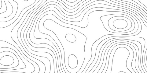 White background and black lines topography contour map. abstract geography curve wave line vector illustration. luxury topography contour map grid pattern backdrop background.