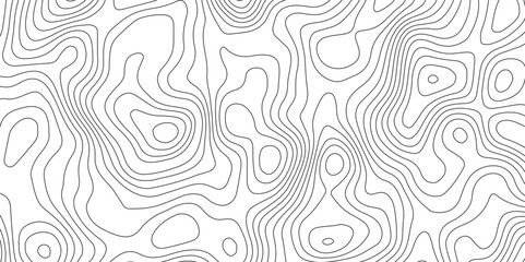 White background and black lines topography contour map. abstract geography curve wave line vector illustration. luxury topography contour map grid pattern backdrop background.