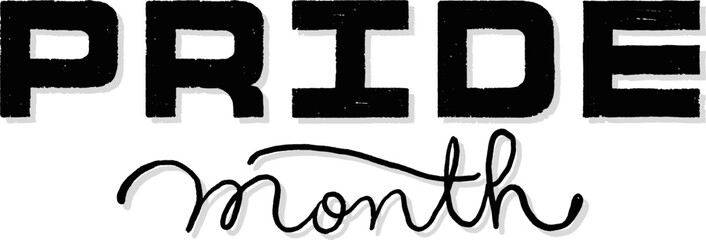 LGBT pride art on white background. template for poster, social network, banner, cards. word PRIDE for poster. LGBTQ love symbol background. Concept design.