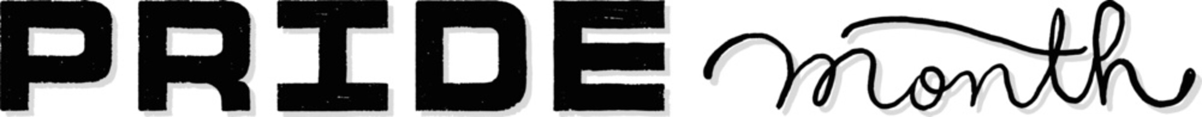 LGBT pride art on white background. template for poster, social network, banner, cards. word PRIDE for poster. LGBTQ love symbol background. Concept design.