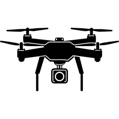 Done camera icon silhouette vector art illustration