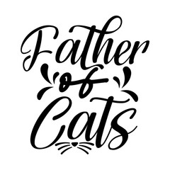 Father of Cats SVG Cut File