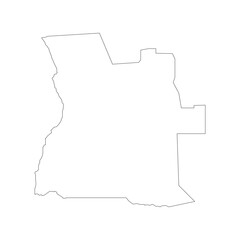 Obraz premium Angola map icon