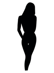 figure woman black shadow outline