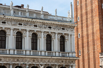 Obraz premium View to the library on San Marco basilica in Venice