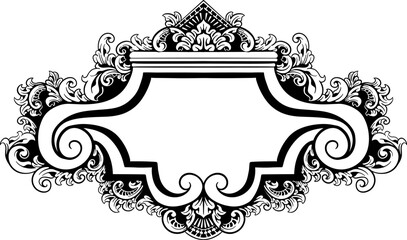 decorative royal vintage ornate traditional medal award banner vector