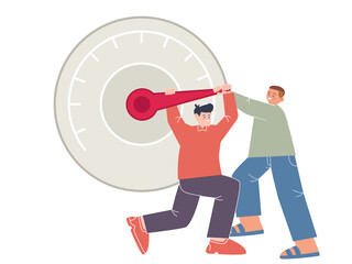 Two man pull gauge meter modify increase to get better rate measurement performance