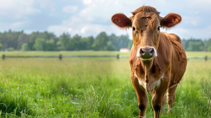 cow in the field animals grazing,
