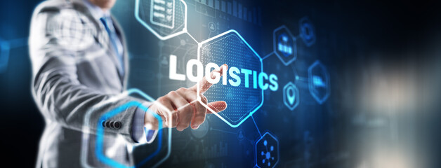 Global Logistics Business Cargo Air Rail transportation and maritime shipping
