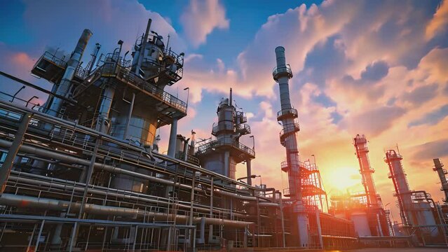 factory use clean energy, industrial, factory, pollution, technology, environment, energy, gas, chimney, plant, chemical, manufacturing, engineering, fuel, petrochemical