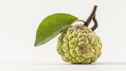 Fototapeta premium Annona squamosa or sugar apple isolated against a white backdrop