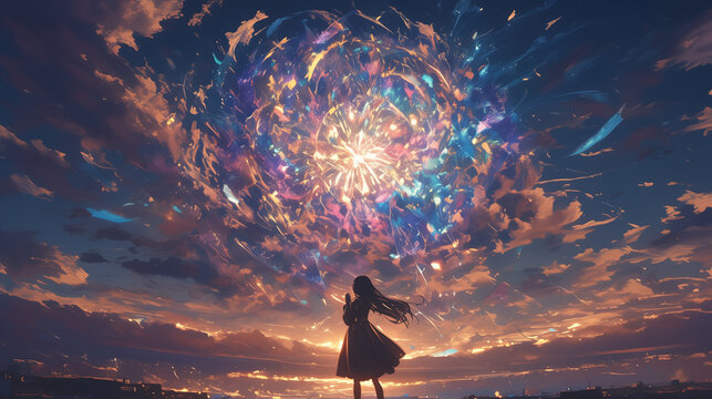 夏の花火