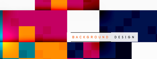 Dynamic colorful squares background. Vector Illustration For Wallpaper, Banner, Background, Card, Book Illustration, landing page