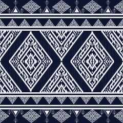 White tribal seamless pattern