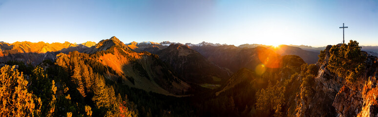 Sunset in the mountains - Riefenkopf - Oytal vellay - Bavaria - Germany