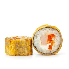 fried sushi tempura rolls with fish