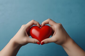 Obraz premium A picture of heart care created according to the mental health concept.