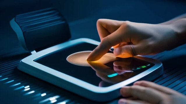 Bio metric device, bio metric, finer print, biometric finger, finger, blue, machine, technology, fingerprint, identity, password, protection, security, thumb, lock, hand, data, print, privacy, safety,