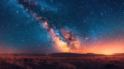 Infinite Cosmos: Capturing the Majestic Milky Way Above Untouched Wilderness in Stunning Detail