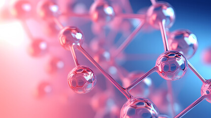 Close-up of molecule