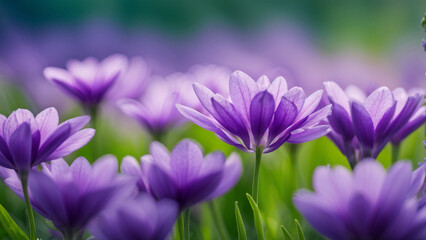 Fototapeta premium purple flowers in the garden