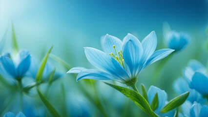 blue spring flowers