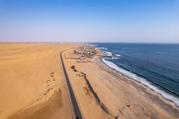 swakopmund in Namibia, drone photo 