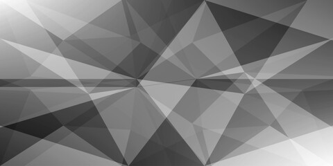 Obraz premium black and white diamond texture polygon pattern background