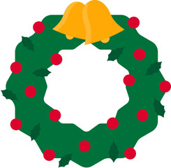 Christmas wreath illustration