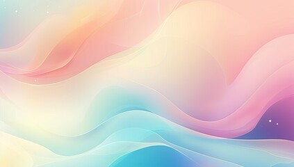 Fototapeta premium abstract colorful background with waves gradient with blurred shapes and curves, soft color transitions in the style of various artists