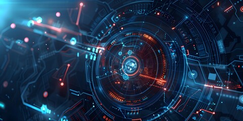 Fototapeta premium High tech background