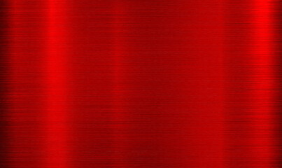 Red brushed metal technology background with polished, brushed texture, chrome, silver, steel, aluminum. Shiny lustrous metallic 3d background design wallpapers, website, prints, posters. Vector EPS10