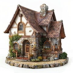 Charming Stone Cottage with Lush Greenery