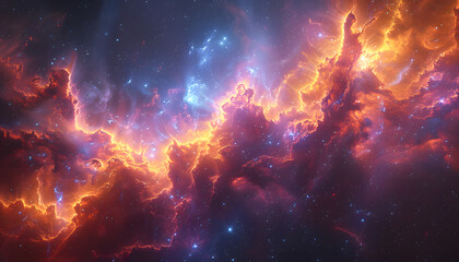 Naklejka premium space background
