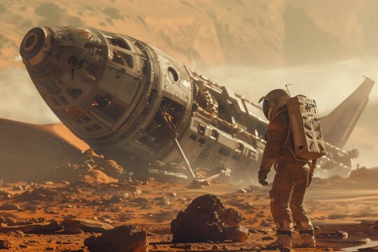 A sudden magnetic disturbance interferes with the astronaut's equipment, causing their navigational systems to malfunction.