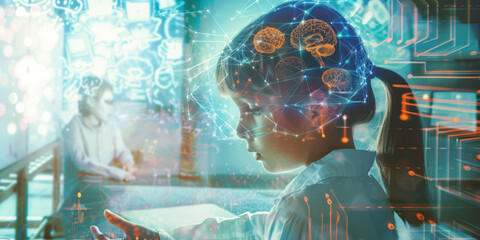 An AI or virtual experience system or course in education