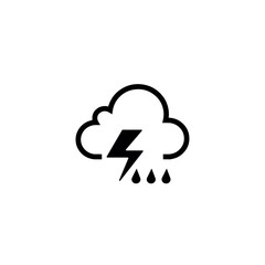 storm warning sign on white background	