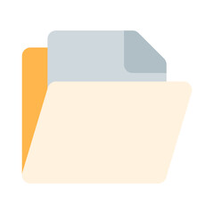 Document Folder color icon 