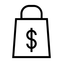 dollar bag icon