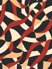 Captivating Geometric Patterns in Vibrant Hues Create a Dynamic and Visually Striking Abstract Composition