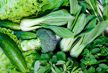 Green Vegetables Background
