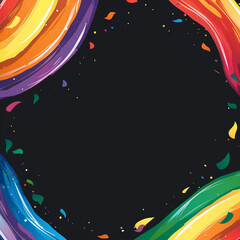 Obraz premium abstract background with rainbow,Pride Concept ,Generated By Ai