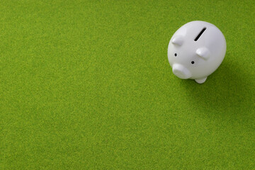 豚の貯金箱の背景素材
