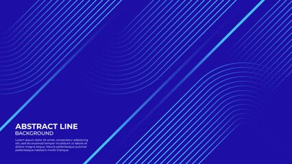 Abstract Geometric Line Background Blue Color