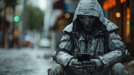 Minimalism of a social engineering scammer impersonating a trusted figure over a phone call ultra HD