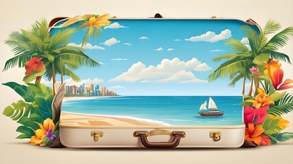 Obraz premium background with trees