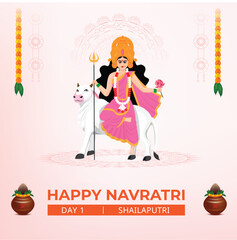 a poster for happy navratri