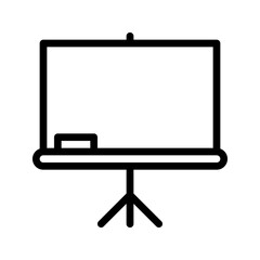 Whiteboard line icon. Can be used for websites, UI and mobile apps. Vector Illustrations.