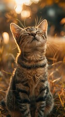 Stunning cute cat in various activity 