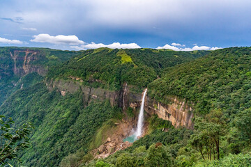 Cherrapunji, one of the wettest places on earth, is home to the stunning Nohkalikai Falls. The...